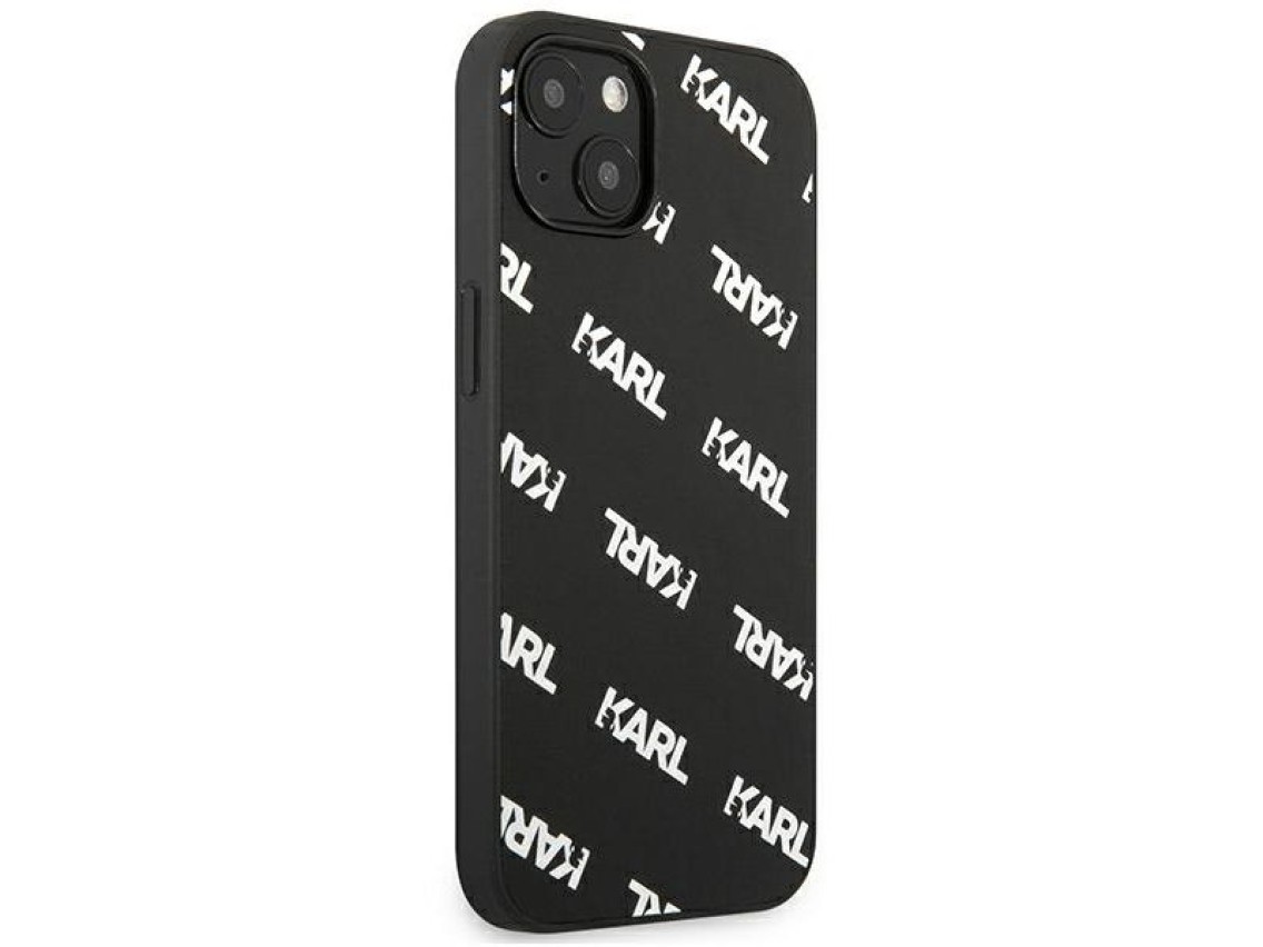 Karl Lagerfeld Allover Case for iPhone 13 mini - Black