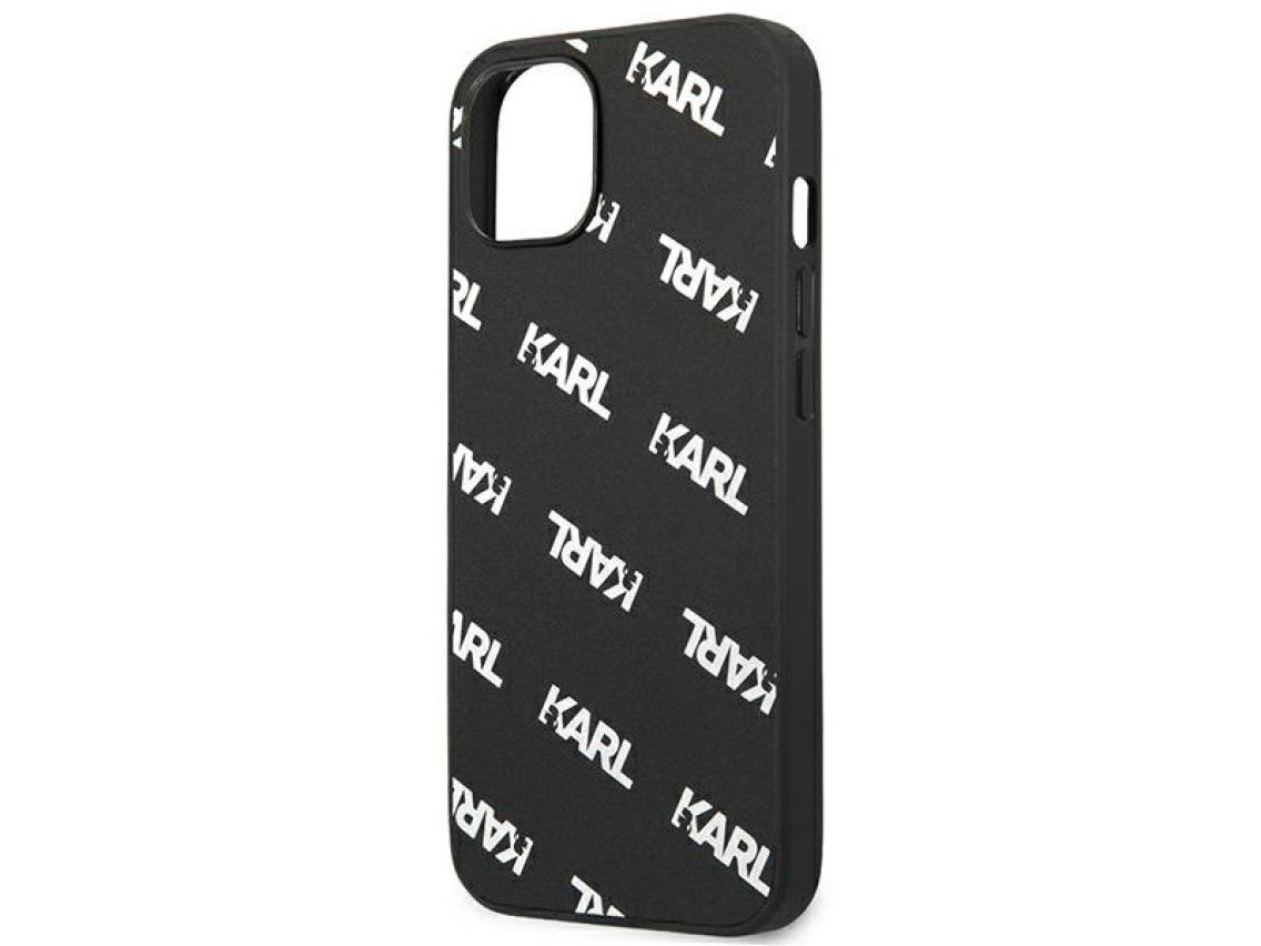 Karl Lagerfeld Allover Case for iPhone 13 mini - Black