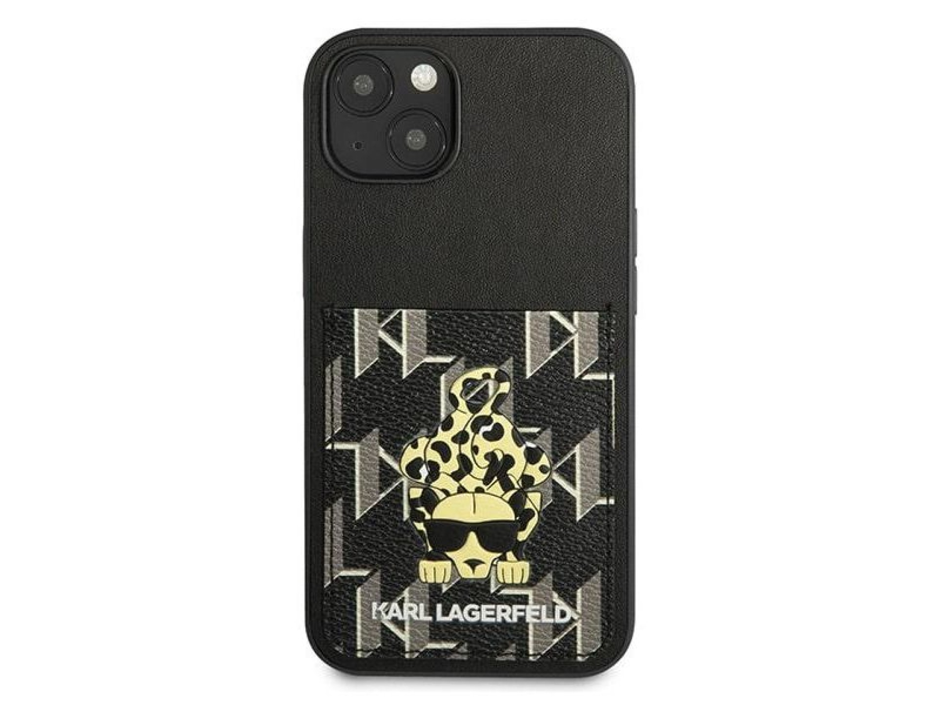 Capa Karl Lagerfeld Karlimals Cardslot para iPhone 13 - preta