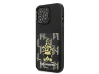 Capa Karl Lagerfeld Karlimals com compartimento para cart�es para iPhone 13 Pro / iPhone 13 - preta