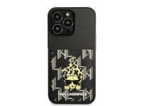 Capa Karl Lagerfeld Karlimals com compartimento para cart�es para iPhone 13 Pro / iPhone 13 - preta