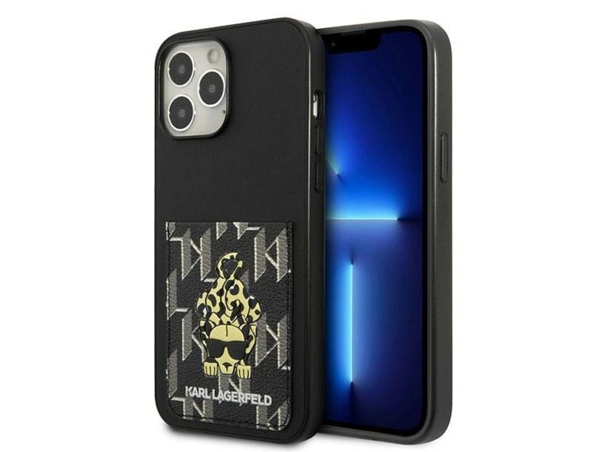 Funda Karl Lagerfeld Karlimals Cardslot para iPhone 13 Pro Max - negra