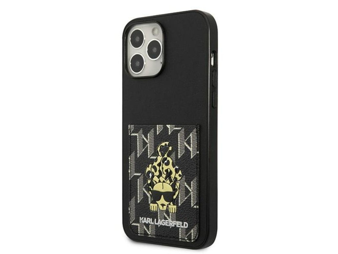 Funda Karl Lagerfeld Karlimals Cardslot para iPhone 13 Pro Max - negra