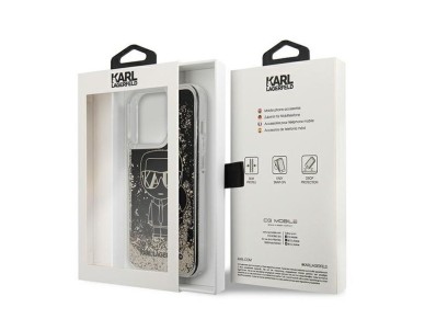 Karl Lagerfeld Liquid Glitter Gatsby Case for iPhone 13 Pro / iPhone 13 - Black Karl Lagerfeld Liquid Glitter Gatsby Case for iPhone 13 Pro / iPhone 13 - Black