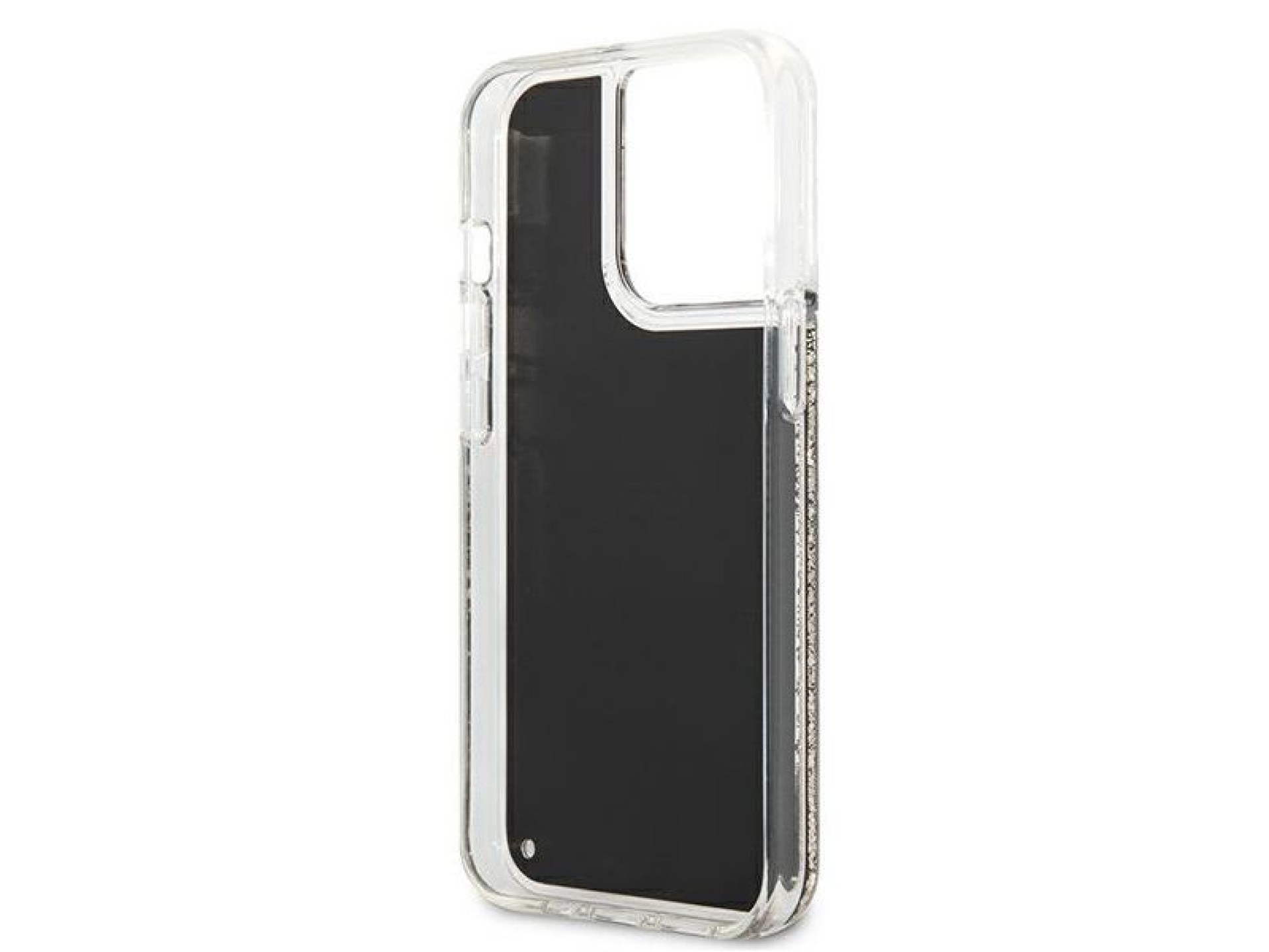 Capa Karl Lagerfeld Liquid Glitter Gatsby para iPhone 13 Pro Max - Preta