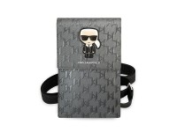 Karl Lagerfeld Ikonik Karl Monogram Patch bag - silver Karl Lagerfeld Ikonik Karl Monogram Patch bag - silver