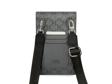 Karl Lagerfeld Ikonik Karl Monogram Patch bag - silver Karl Lagerfeld Ikonik Karl Monogram Patch bag - silver