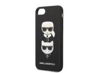 Karl Lagerfeld KLHCI8SAKICKCBK iPhone 7/8 / SE 2020 / SE 2022 capa r�gida preta/preta Saffiano Karl&