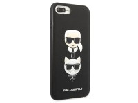 Capa Karl Lagerfeld Saffiano Karl&Choupette Head para iPhone 7 Plus / iPhone 8 Plus - preta Capa Karl Lagerfeld Saffiano Karl&Choupette Head para iPhone 7 Plus / iPhone 8 Plus - preta