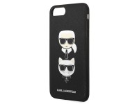 Capa Karl Lagerfeld Saffiano Karl&Choupette Head para iPhone 7 Plus / iPhone 8 Plus - preta Capa Karl Lagerfeld Saffiano Karl&Choupette Head para iPhone 7 Plus / iPhone 8 Plus - preta