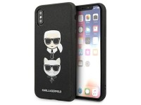 Funda Karl Lagerfeld Saffiano Karl&Choupette Head para iPhone X/XS - negra Funda Karl Lagerfeld Saffiano Karl&Choupette Head para iPhone X/XS - negra