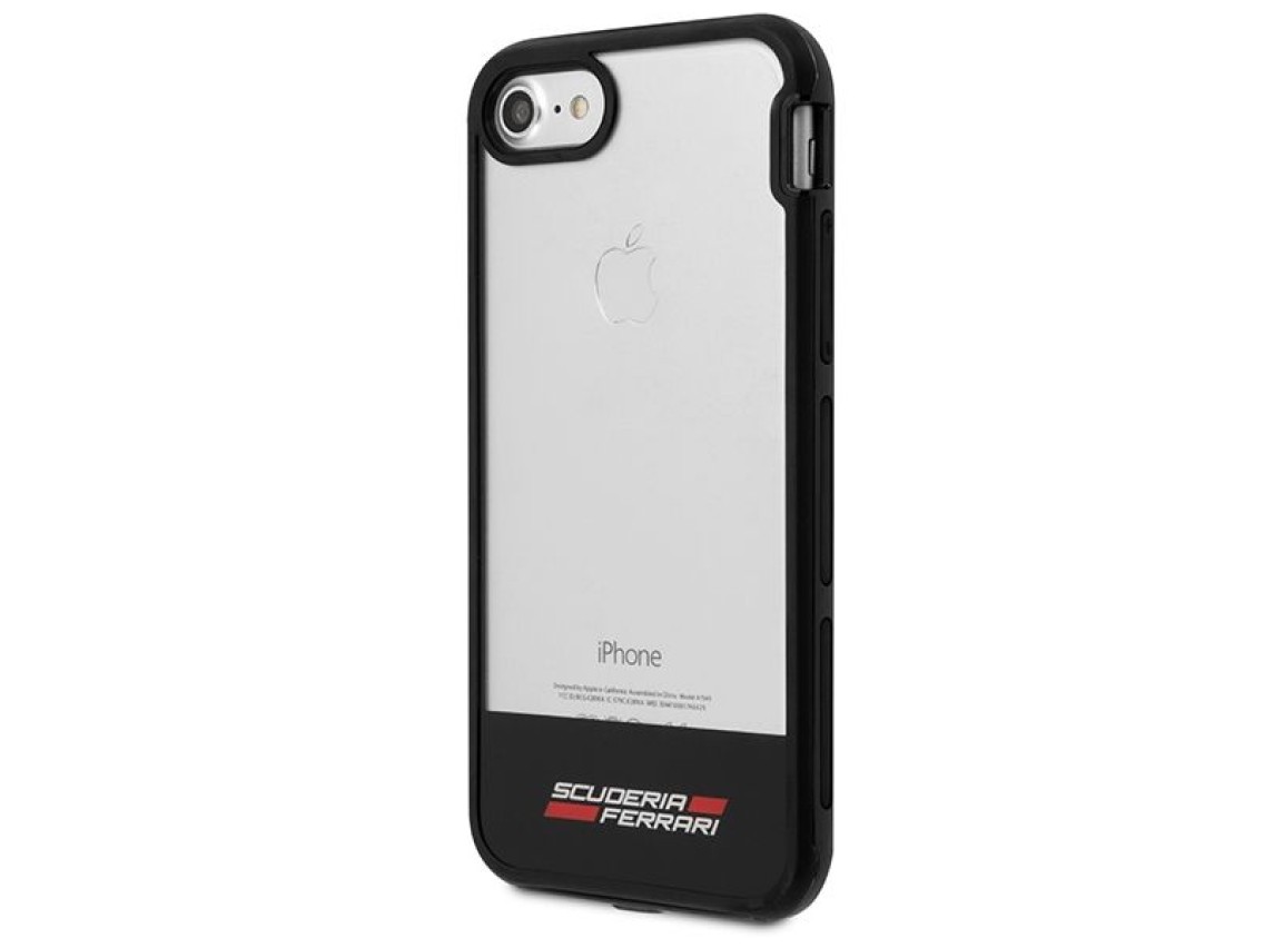 Capa Ferrari Racing Shield para iPhone 7 / 8 / SE 2020 / SE 2022 - Semitransparente