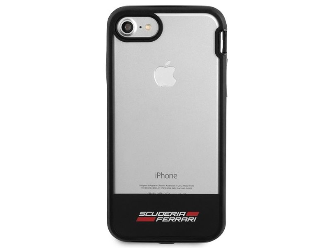 Capa Ferrari Racing Shield para iPhone 7 / 8 / SE 2020 / SE 2022 - Semitransparente