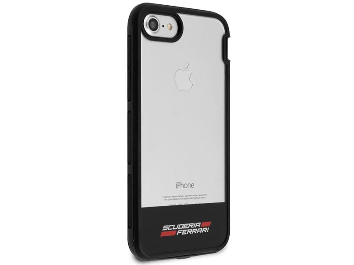 Capa Ferrari Racing Shield para iPhone 7 / 8 / SE 2020 / SE 2022 - Semitransparente