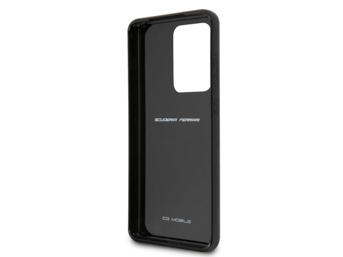 Funda Ferrari Carbon Heritage para Samsung Galaxy S20 Ultra - Negra