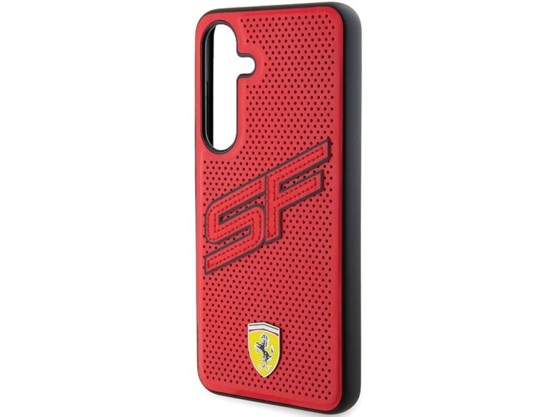 Ferrari Big SF Perforated case for Samsung Galaxy S24 - red