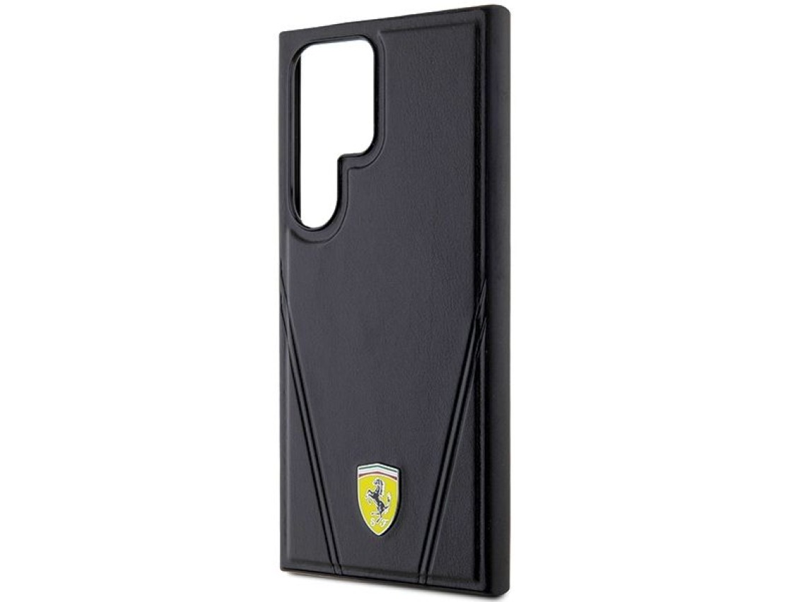 Funda MagSafe Ferrari Hot Stamp V Lines para Samsung Galaxy S24 Ultra - negra