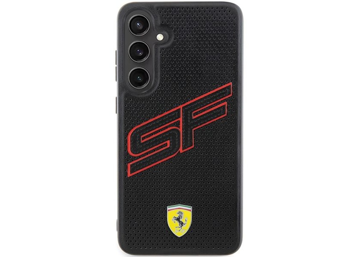 Capa Ferrari Big SF Perfurada para Samsung Galaxy S24 - preta