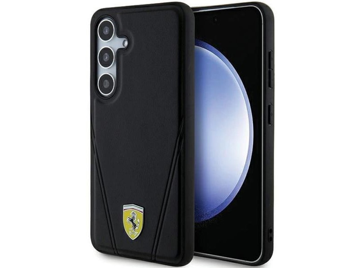 Ferrari Hot Stamp V Lines MagSafe case for Samsung Galaxy S24 - black