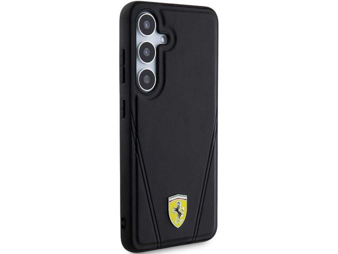 Ferrari Hot Stamp V Lines MagSafe case for Samsung Galaxy S24 - black
