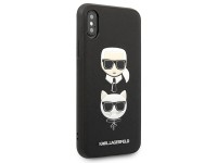 Funda Karl Lagerfeld Saffiano Karl&Choupette Head para iPhone X/XS - negra Funda Karl Lagerfeld Saffiano Karl&Choupette Head para iPhone X/XS - negra