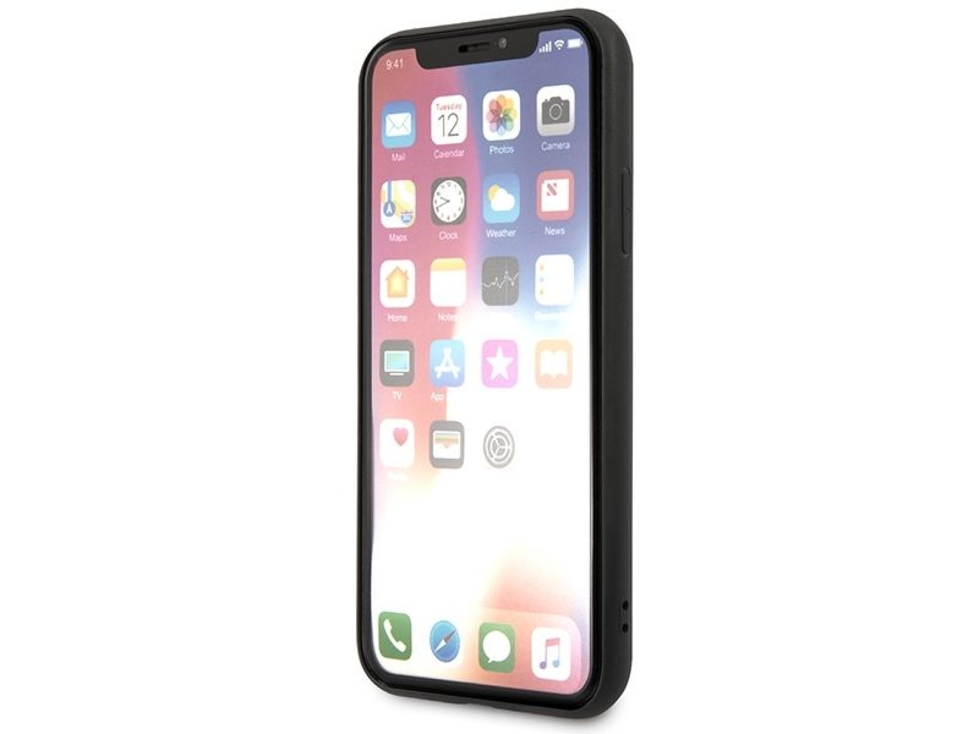 Funda Karl Lagerfeld Saffiano Karl&Choupette Head para iPhone X/XS - negra