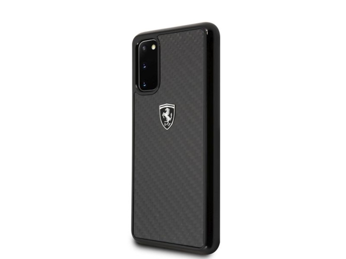 Estuche r�gido Ferrari FEHCAHCS62BK S20 G980 negro/negro Carbon Heritage