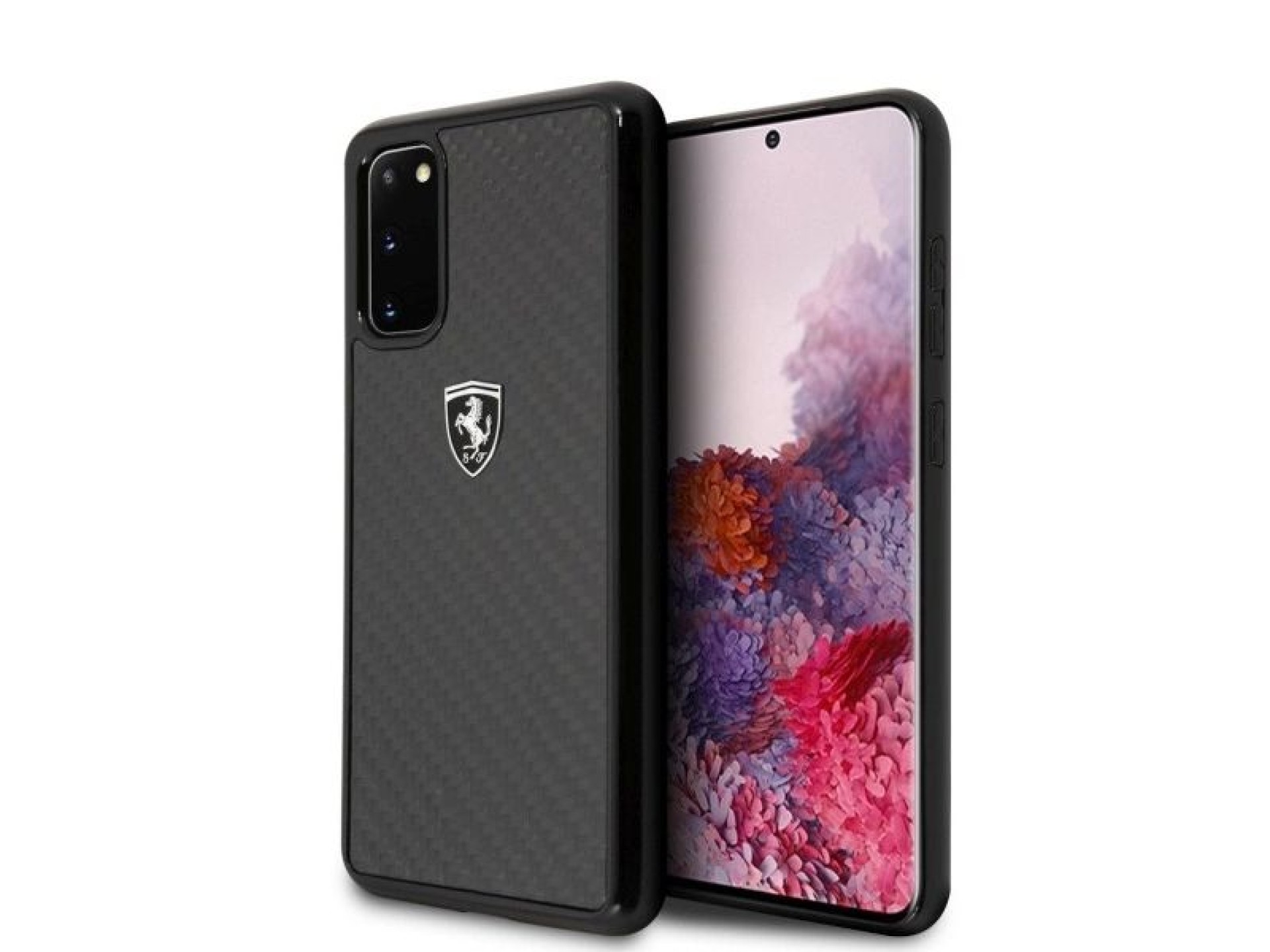 Estuche rígido Ferrari FEHCAHCS62BK S20 G980 negro/negro Carbon Heritage