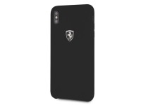 Ferrari Hardcase FEOSIHCI65BK iPhone Xs Max black/black Silicone Off track