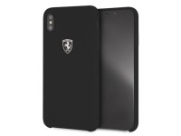 Ferrari Hardcase FEOSIHCI65BK iPhone Xs Max black/black Silicone Off track