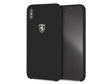 Ferrari Hardcase FEOSIHCI65BK iPhone Xs Max black/black Silicone Off track