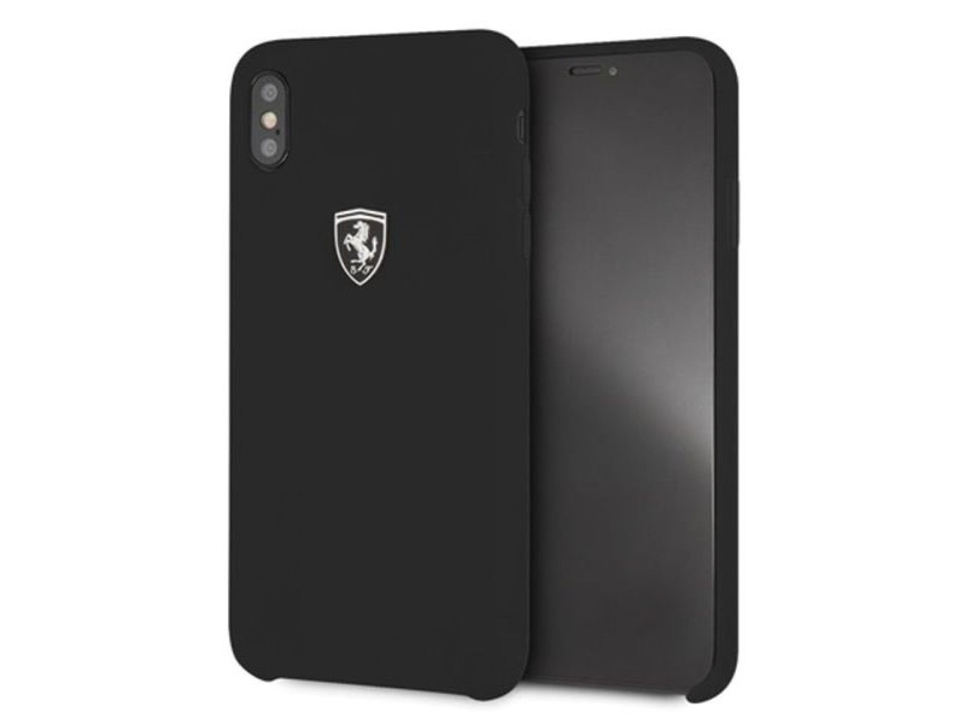 Ferrari Hardcase FEOSIHCI65BK iPhone Xs Max black/black Silicone Off track