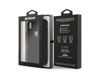 Ferrari Hardcase FEOSIHCI65BK iPhone Xs Max black/black Silicone Off track