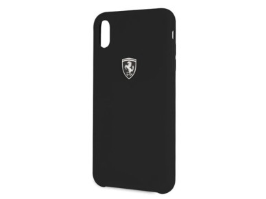 Ferrari Hardcase FEOSIHCI65BK iPhone Xs Max black/black Silicone Off track