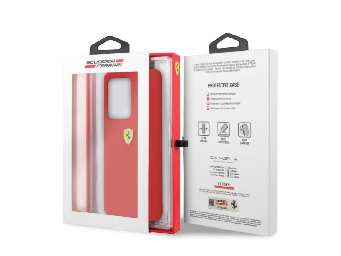 Ferrari Hardcase FESSIHCS69RE S20 Ultra G988 red/red Silicone