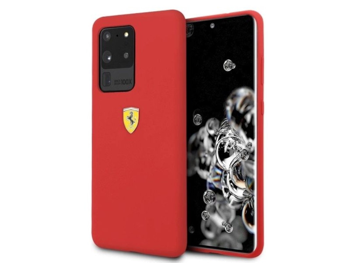 Ferrari Hardcase FESSIHCS69RE S20 Ultra G988 red/red Silicone