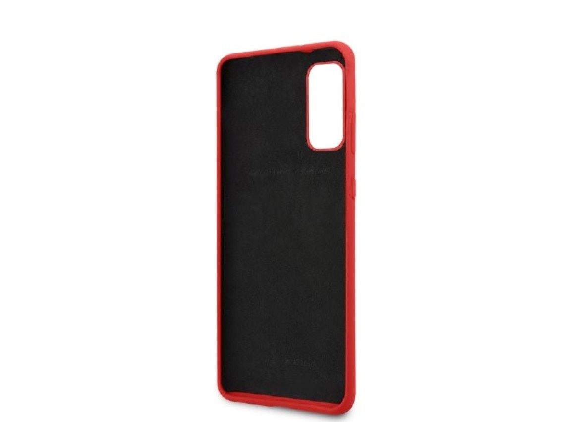 Funda de silicona Ferrari para Samsung Galaxy S20 - Roja