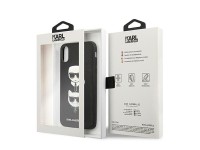 Funda Karl Lagerfeld Saffiano Karl&Choupette Head para iPhone X/XS - negra Funda Karl Lagerfeld Saffiano Karl&Choupette Head para iPhone X/XS - negra