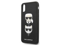Funda Karl Lagerfeld Saffiano Karl&Choupette Head para iPhone XS Max - negra Funda Karl Lagerfeld Saffiano Karl&Choupette Head para iPhone XS Max - negra