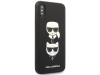 Funda Karl Lagerfeld Saffiano Karl&Choupette Head para iPhone XS Max - negra Funda Karl Lagerfeld Saffiano Karl&Choupette Head para iPhone XS Max - negra