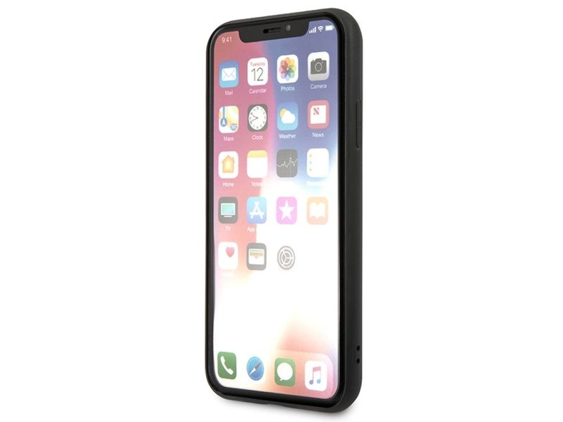 Funda Karl Lagerfeld Saffiano Karl&Choupette Head para iPhone XS Max - negra