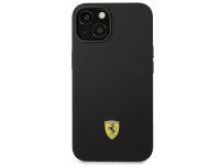Ferrari FEHCP14MSIBBK iPhone 14 Plus 6.7" black/black hardcase Silicone Metal Logo Ferrari FEHCP14MSIBBK iPhone 14 Plus 6.7" black/black hardcase Silicone Metal Logo