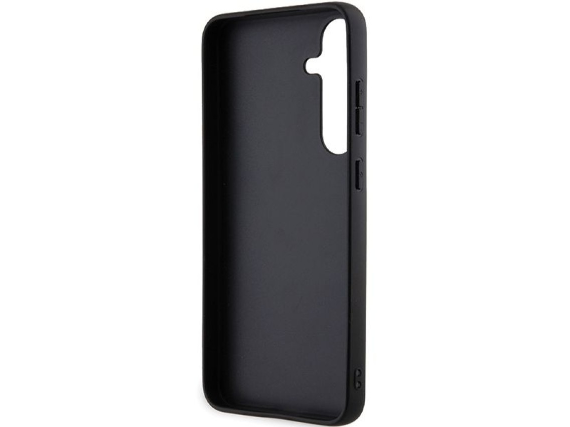 Karl Lagerfeld Gripstand Saffiano Karl&Choupette Pins case for Samsung Galaxy S24+ - black