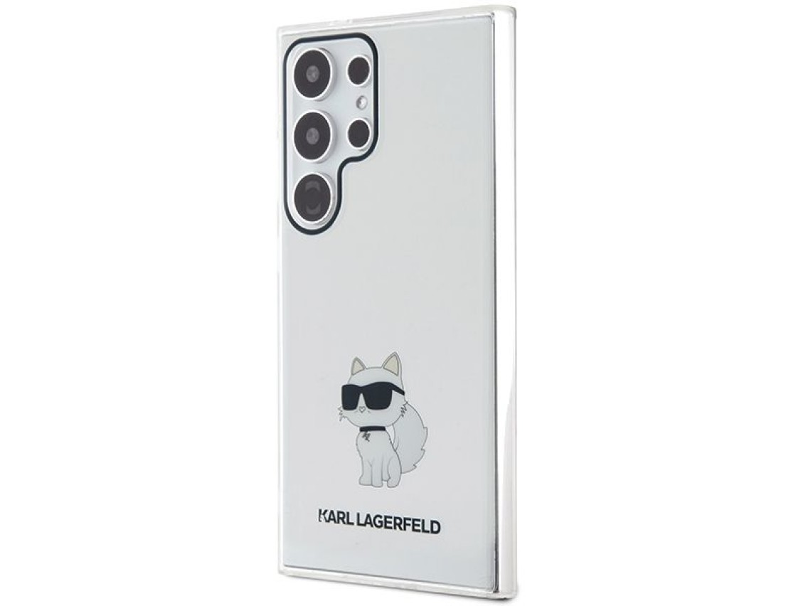 Capa Karl Lagerfeld IML Choupette para Samsung Galaxy S24 Ultra - transparente