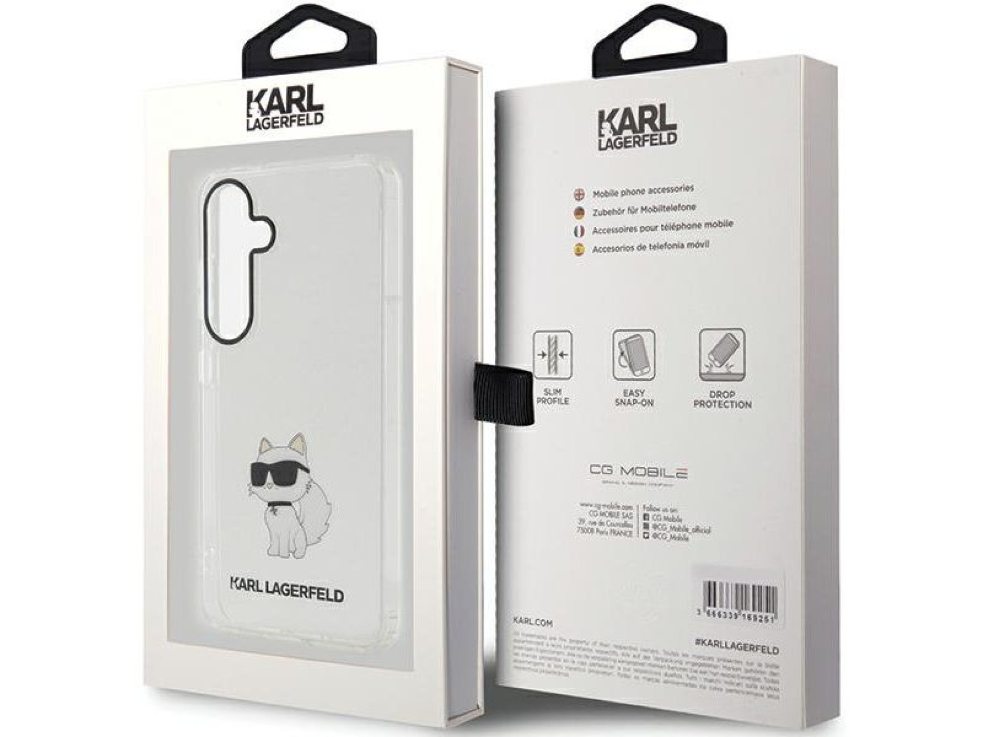 Karl Lagerfeld KLHCS24MHNCHTCT S24+ S926 transparent hardcase IML Choupette