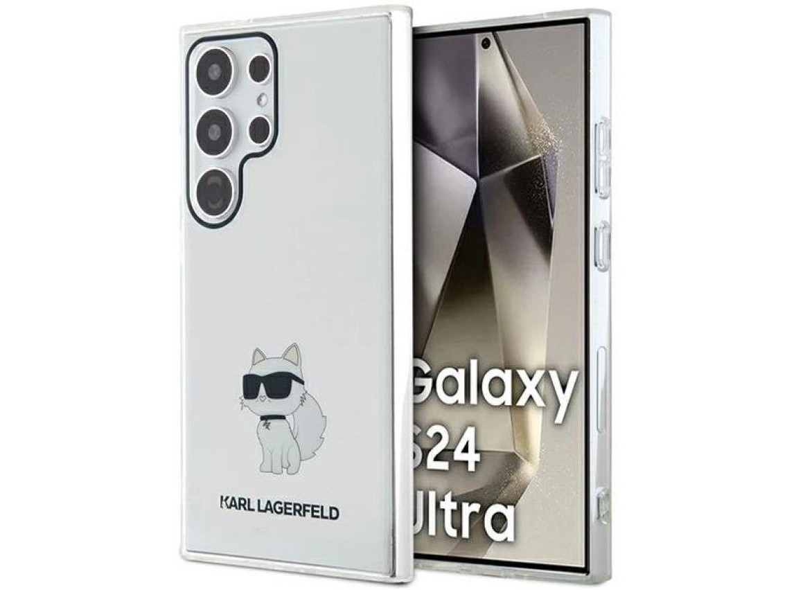 Capa Karl Lagerfeld IML Choupette para Samsung Galaxy S24 Ultra - transparente