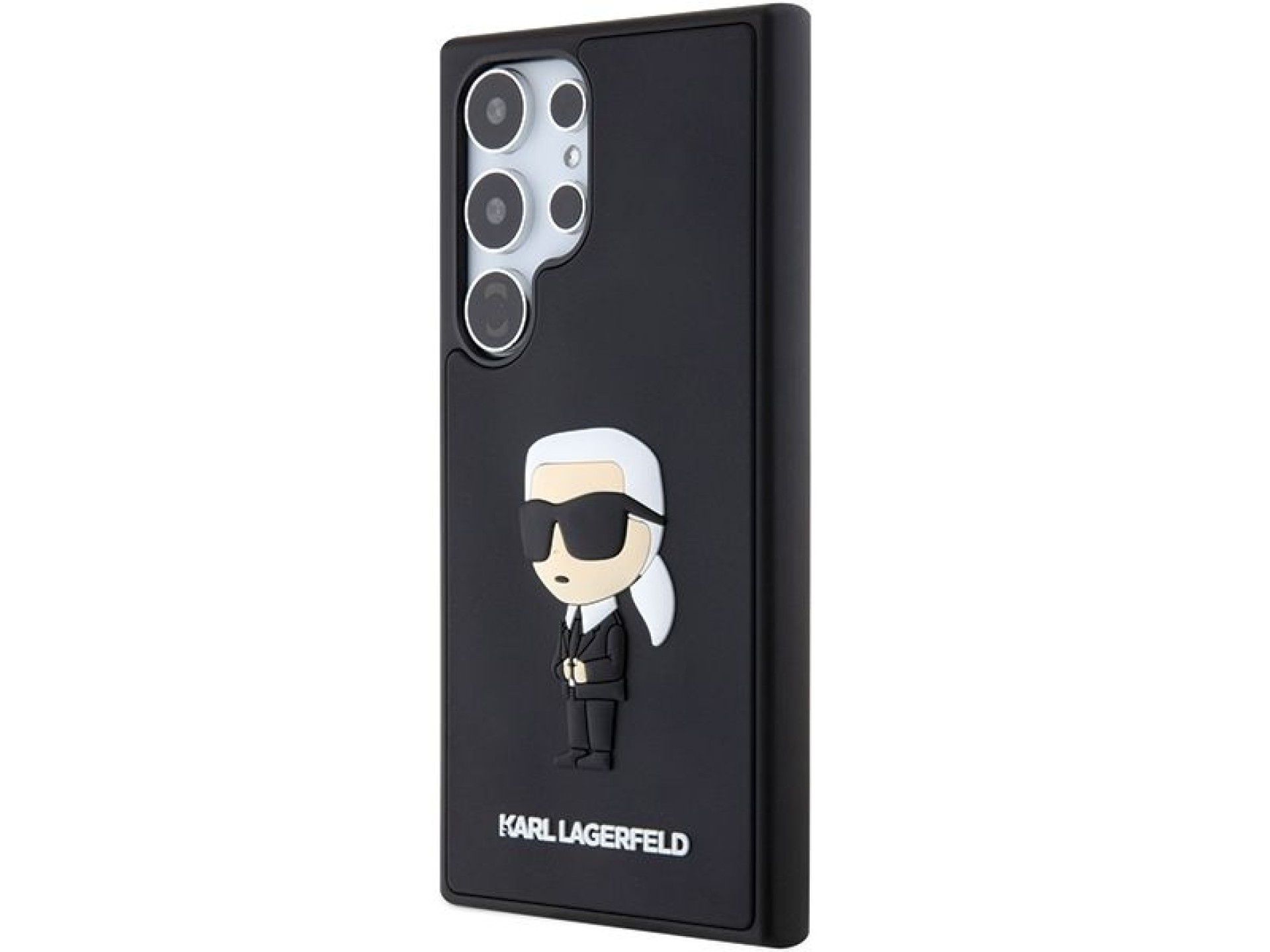 Funda Karl Lagerfeld 3D de goma Ikonik para Samsung Galaxy S24 Ultra - Negra