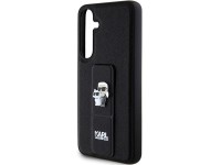 Karl Lagerfeld Gripstand Saffiano Karl&Choupette Pins case for Samsung Galaxy S24+ - black Karl Lagerfeld Gripstand Saffiano Karl&Choupette Pins case for Samsung Galaxy S24+ - black