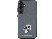 Karl Lagerfeld KLHCS24MPSAKCMPG S24+ S926 hardcase gray/gray Saffiano Karl & Choupette Metal Pin Karl Lagerfeld KLHCS24MPSAKCMPG S24+ S926 hardcase gray/gray Saffiano Karl & Choupette Metal Pin