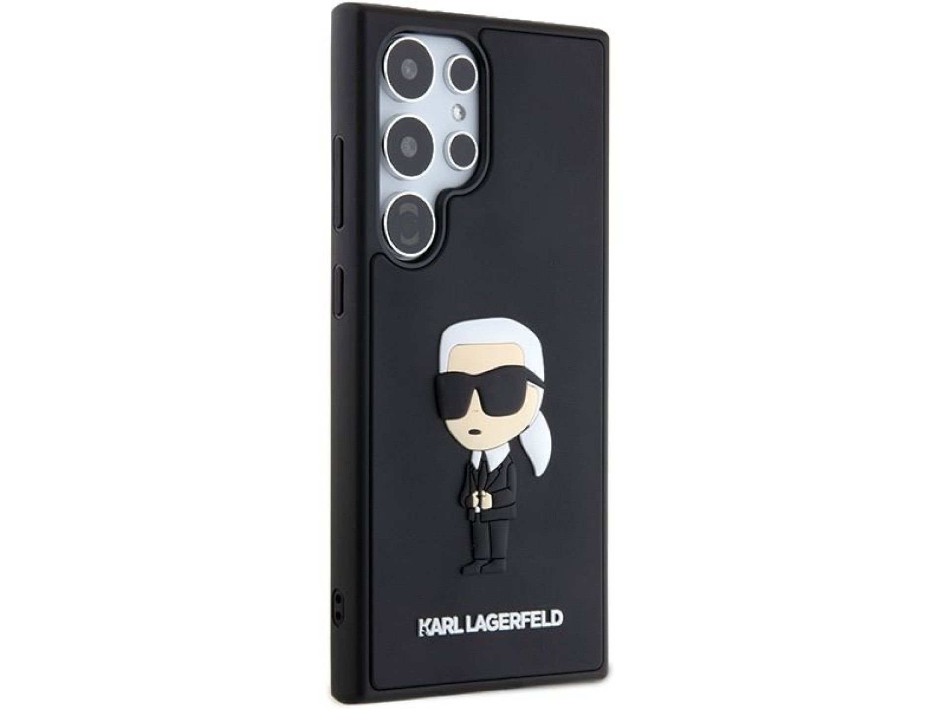 Funda Karl Lagerfeld 3D de goma Ikonik para Samsung Galaxy S24 Ultra - Negra